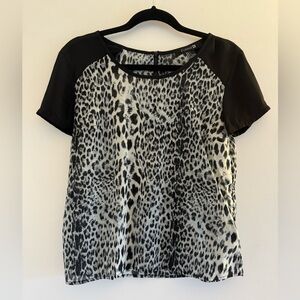Forever 21 Animal Print Blouse, Size Small